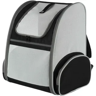 Trixie Rucksack Chloe - hellgrau/schwarz 39 × 43 cm