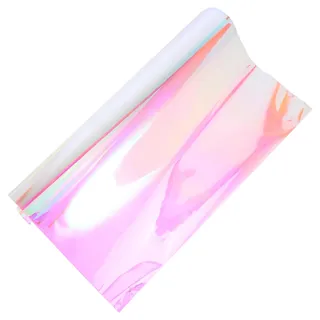 Amosfun Fensterfolie Regenbogeneffekt mit Selbstklebender Pet Materialien Vielseitig Einsetzbar für Heimdekoration und Schlafzimmer Reflektierend und Irisierend