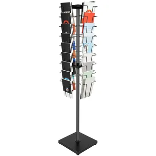Eieblek Prospektständer, 36 Taschen zeitungsständer prospektständer, 360° drehbarer zeitungsständer, a4 drehbarer vertikaler prospekthalter
