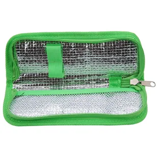 VOBOR Insulin kühltasche Reise Tasche Medikamenten Kühltasche Isoliert Tragbaren Kühler Tasche Tragbare Eva-Insulinpackung Insulinbeutel Pack (Farbe : Grün)