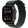 GPS + Cellular 49 mm Titangehäuse schwarz, Alpine Loop Armband dunkelgrün L