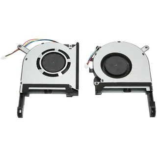 CPU GPU Lüfter, DC 5V 0.5A 4 Pin Laptop Lüfter Ersatz für TUF Gaming A15 FA506 IV FA506IU FA506IH FX506IU FX506LH(CPU- und GPU-Lüfter)