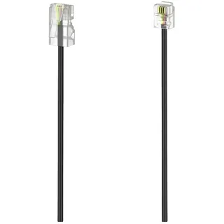 Hama DSL Anschlusskabel [1x RJ11-Stecker 6p4c - 1x RJ45-Stecker 8p4c] 3m Schwarz