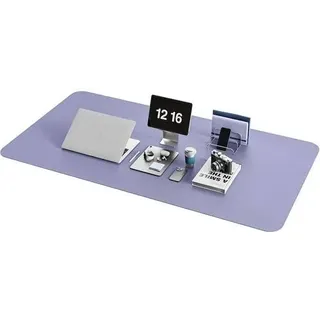 Schreibtischunterlage Mauspad Leder Wildleder 120x60cm Lavendel