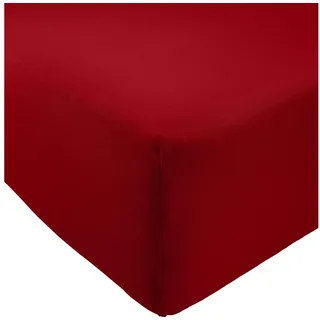 REDBEST Spannbettlaken Jersey-Polyester 90 x 100 - 190 x 200 cm rot
