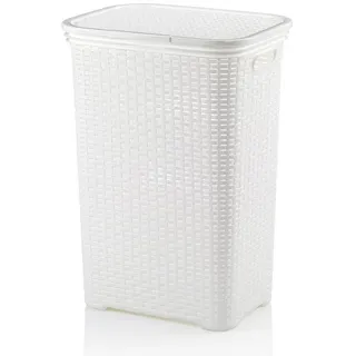Kela Wäschekorb Brasilia Kunststoff Weiß
