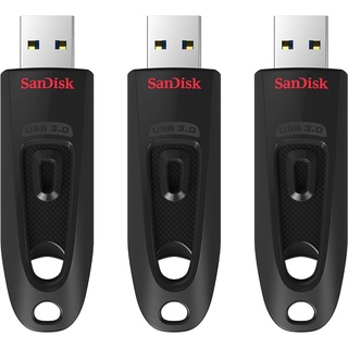 schwarz 64GB, USB-A 3.0, 3er-Pack (SDCZ48-064G-G46T)