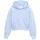 Mädchen Cropped Hoodie Sweatshirt blau Uni Gr 128