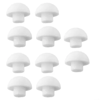 WC-Sitz-Puffer für WC-Sitz, Ersatz-Polsterung für Pads, WC-Sitz-Stoßstange, geräuschdämpfende Stoßstangen, Dichtung, WC-Sitz-Puffer-Set (10 x obere Abdeckkissen)