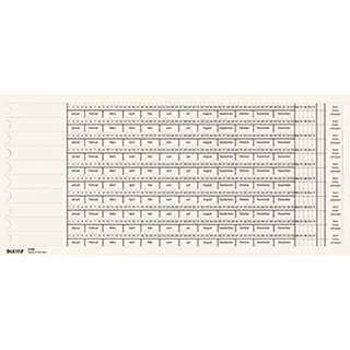 Leitz Organisationsstreifen Skala 3 / Skala 4, weiß