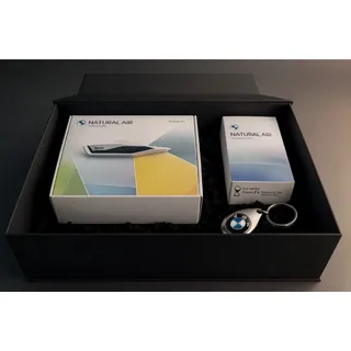 BMW Raumduft BMW Autoduft 3 Teiliges Geschenkset Natural Air Starter Kit Lavablack (3-St)