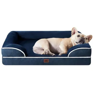 luxuskollektion Hundebett Memoryfoam 76 x 51 cm Marineblau