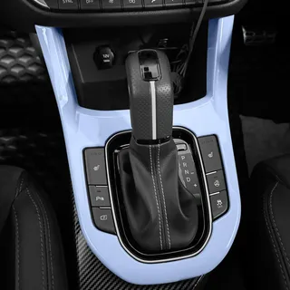 FUEISOF Mittelkonsole Verkleidung Für Hyundai I30 2017-2024 Mittelkonsole Schalttafel Rahmen Abdeckung Verkleidung Auto Zubehör Kohlefaser Stil Schwarz (nur für Automatischer) (Blau)