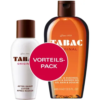 Tabac® Original | Vorteilspack: After Shave Lotion und Duschgel - würzig-frisch - Original seit 1959 | Tabac Original After Shave Lotion 150ml & Duschgel 400ml