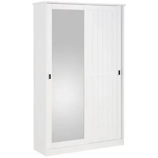 Home Affaire Nekso Garderobenschrank 114 x 38,5 x 180 weiß