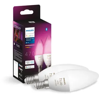 Philips Hue White & Color Ambiance E14 470 lm 5,3 W Doppelpack