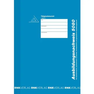 RNK Formularbuch Ausbildungsnachweis DIN A4 blau