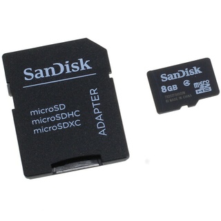 Speicherkarte SanDisk microSD 8GB f. Sony Ericsson U20 / U20i