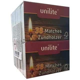 Unilite Streichhölzer 10er Verpackung je ca. 38 Stück