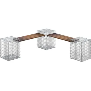 Gabiona Gabionenbank 45 x 60 x 45 cm