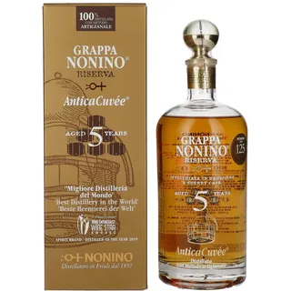 Nonino Grappa Riserva Antica Cuvée 5 Years Old 43% Vol. 0,7l in Geschenkbox