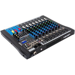 Audio Mixer Mischer Equalizer 8 Kanal Sound Mischkonsole Aufnahme Mischpult Bluetooth DJ LCD für Karaoke Party Studioaufnahmen