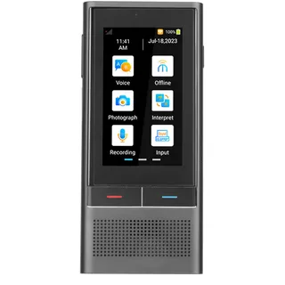 Sprach-Sprachübersetzer-Gerät, 1 GB 16 GB Smart Voice Translator 2-Wege-Smart Voice-Sprachübersetzer mit 2,8-Zoll-Touchscreen, Unterstützung für 138 Sprachen