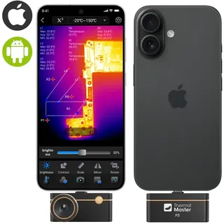 Thermal Master P3 Wärmebildkamera IOS+Android, 256x192px, SuperIR 512x384px, 35m...