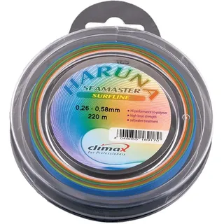 Climax Surf-Line(Keulenschnur) 220m 4-farbig auf 0,58mm verstärkt