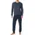 Schlafanzug Basic Blau 48