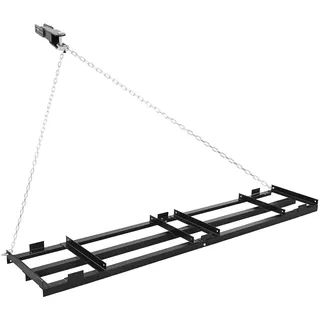 Vevor Schleppegge 243,5x50 cm, Wiesenegge, Wiesenschleppe mit 183 cm Kette, Hochleistungs-Nivellierrechen, Verzinkter Stahl-Feldegge für Kiesauffahrten, Passend für ATVs, UTVs & Traktoren