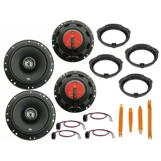 DSX JBL für Mercedes C Limousine W204 Bj 07-13 Boxen Set Tür vorne + hinte Auto-Lautsprecher (70 W)