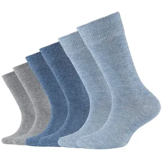 CAMANO 6er-Set: Socken Blau/ Beige - Gr.: 35-38