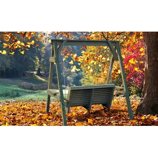 Hollywoodschaukel Gartenschaukel Holz Schaukelbank Hängeschaukel Doppelschaukel