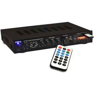 liston12 Hifi Receiver Bluetooth USB SD MP3 Verstärker Fernbedienung 2x Mikrofoneingang Fm Radiotuner