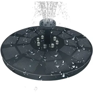 3-watt-solarbrunnen, Solar-gartenbrunnen Mit 7 Düsen, Solar-teichpumpe Für Vogeltränken, Teiche, Schwimmbecken, Terrassen Und Gartendekoration