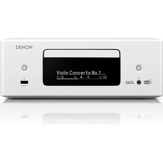 Denon RCD-N12DAB (Stereo, DAB, DAB+, FM), AV Receiver, Weiss