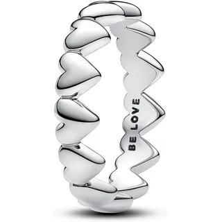 Pandora Reihe aus Herzen Ring Silber Gr. 58