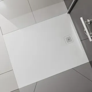 Laufen Rechteck-Duschwanne 110 x 90 x 3 cm Mineralguss Weiß Matt (H2129550000001)
