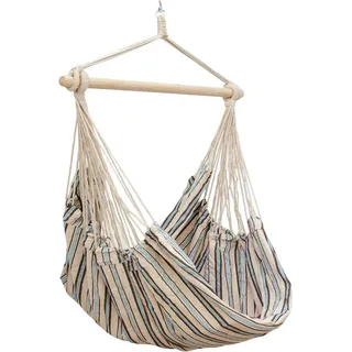 AMANKA XXL Hängesessel 185x130cm Hängestuhl 2 Personen Hängesitz bis 150kg Baumwolle Hängematte 360° Swifel