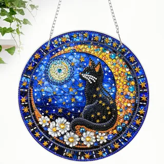 CEOVR Diamant Painting Bilder Erwachsene Kits,5D Diamond Painting Ornament Kits 12.7x19.3cm,DIY Diamant Malerei Ornament für Wand Dekoration (Blau, Gold, Weiß)