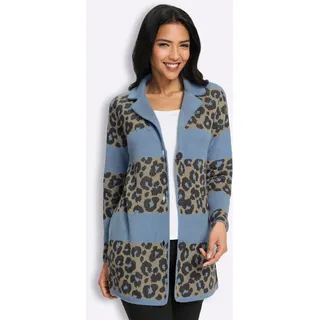 Sieh an! Jacquard-Strickjacke blau 42