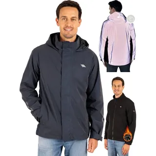 Valkental Jacke 3in1 Smart Jacket wasserdichte Jacke mit Fleece Zipp-In Herren S