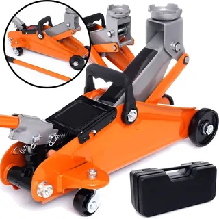 KRAFT&DELE Hydraulischer Niederquerschnittswagenheber 2T mit Koffer KD1377