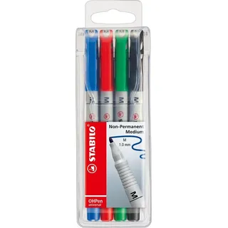 Stabilo OHPen universal Folienstifte-Set 4 St. Blau/Grün/Rot/Schwarz