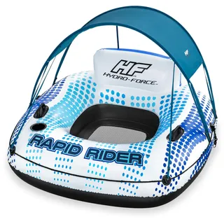 BESTWAY Schwimmring Rapid Rider mit Sonnenschutzdach 123 x 123 x 51 cm