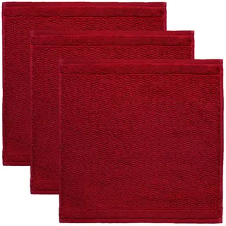 frottana Pearl Seiftuch 30 x 30 cm ruby 3 St.
