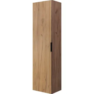 rodan fabryka mebli Rodan Badschrank Hochschrank 35 x 136 x 27 cm Gold Eiche Holz