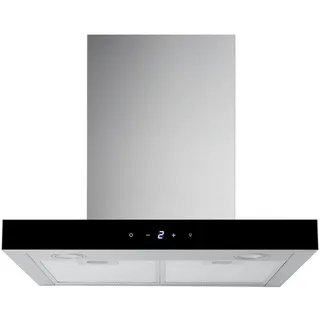 Respekta Blockhaube 60 cm Edelstahl Schwarz Glas Touch Control
