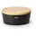 oval 30 cm matt schwarz